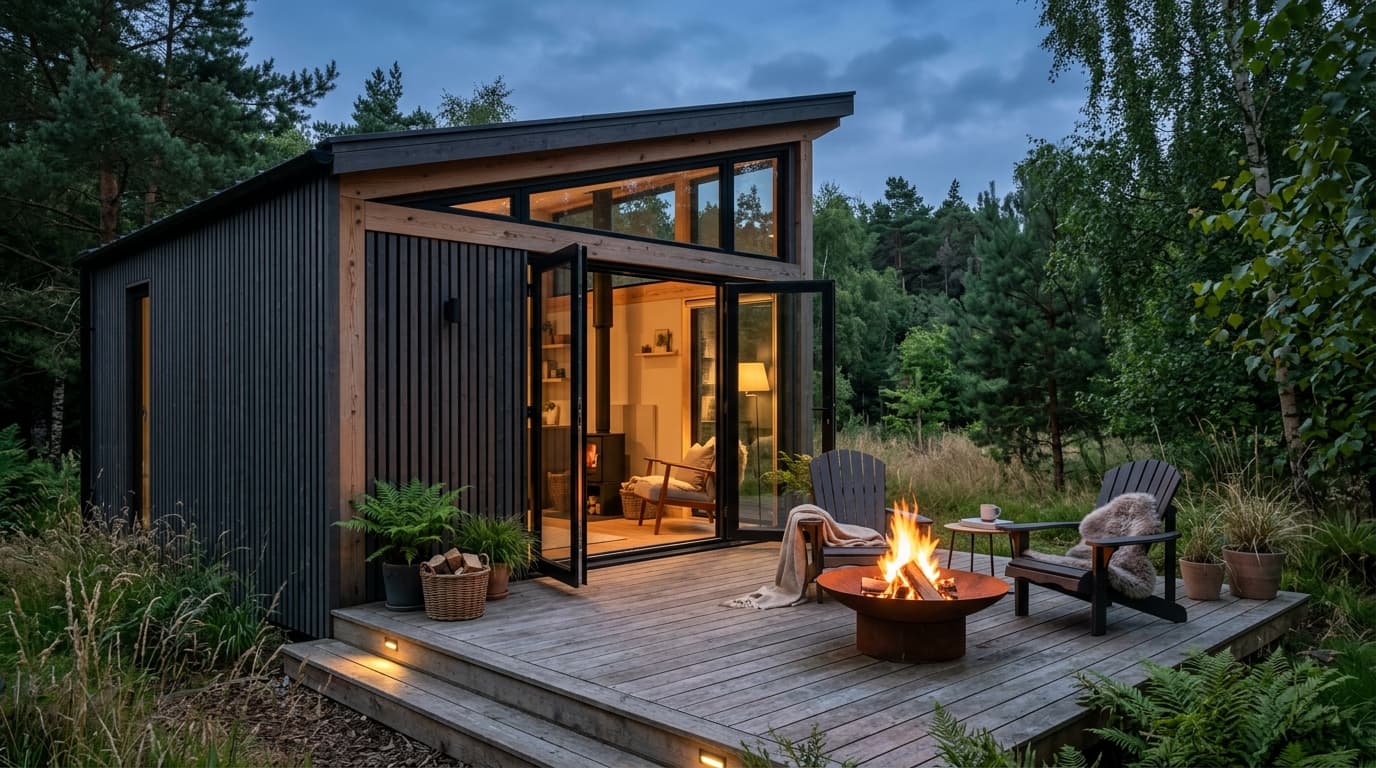 Modern Timber Frame Garden Cabin - 1